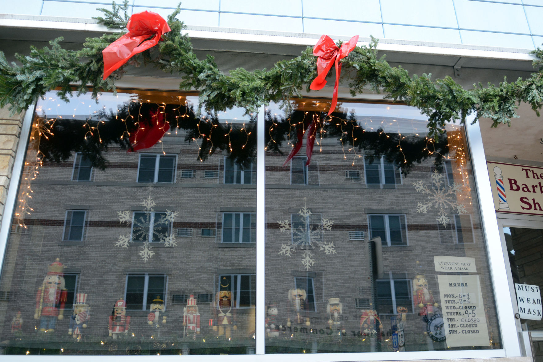 Portage shop windows, Dec. 18, 2020